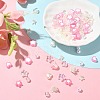 420Pcs 12 Styles Spray Paint ABS Plastic Imitation Pearl Beads MACR-CJ0001-63-5