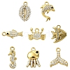 8Pcs 8 Styles 304 Stainless Steel Charms STAS-YW0003-33-1