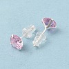 Cubic Zirconia Diamond Stud Earrings STER-M105-01C-S-4