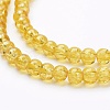 Spray Painted Crackle Glass Beads Strands CCG-Q001-4mm-10-2