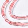 Cherry Quartz Glass Beads Strands G-S366-084-3