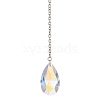 Round & Heart & Teardrop & Cone Glass Pendant Decoraiton HJEW-JM02271-3