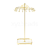 Rotatable Crown Iron Necklace Display Stands with Trays PW-WG5F7B2-01-1