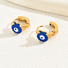 Stainless Steel Evil Eye Hoop Earrings HO8513-2