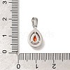 304 Stainless Steel Micro Pave Cubic Zirconia Pendants STAS-H228-03P-07-3