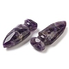 Natural Amethyst Craved Sword Model Ornament DJEW-C019-02M-3