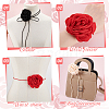 5Pcs 5 Colors Cloth Flower Collar Choker Necklaces AJEW-GA0007-38-3