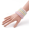 Transparent Acrylic Beads Stretch Bracelet Set for Kids BJEW-JB06502-7