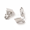 Alloy Clip-on Earring Findings PALLOY-M208-04P-1