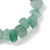 Natural Green Aventurine Chip Beads Stretch Bracelets for Women BJEW-JB10688-05-4