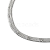 304 Stainless Steel Herringbone Chain Necklace NJEW-D045-05P-2