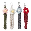 Cotton String Threads Flower Pendant Decorations HJEW-JM02845-1