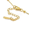 Brass Bowknot Pendant Necklaces NJEW-B115-01G-01-3