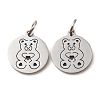 Non-Tarnish 304 Stainless Steel Charms STAS-D050-07P-08-1