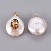 Natural Cultured Freshwater Pearl Pendants PEAR-F008-32G-G-2