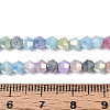 Ombre Effect Dyed Glass Beads Strands LS-GLAA-T025-4mm-09K-4