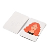   112Pcs Rectangle with Girl Pattern Paper Earring Display Cards DIY-PH0013-45-2