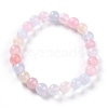 Dyed Natural Jade Beads Stretch Bracelets BJEW-J183-B-21-1