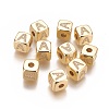 Brass Micro Pave Cubic Zirconia Beads LS-KK-K238-16G-A-1