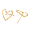 Brass Stud Earrings X-KK-S348-124-2