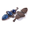 Natural Lapis Lazuli Pendants G-Q158-04-03-2