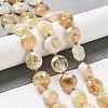 Natural Citrine Beads Strands G-NH0004-028-2