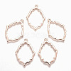 Rack Plating Alloy Open Back Bezel Pendants LS-X-PALLOY-Q351-06RG-FF-1
