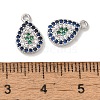 Brass Micro Pave Cubic Zirconia Pendants KK-S391-06P-3