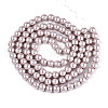 Baking Paint Pearlized Glass Pearl Round Bead Strands HY-Q330-8mm-81-2