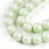 Baking Painted Pearlized Glass Pearl Bead Strands HY-N002-6mm-B02-4