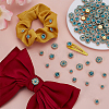 200Pcs 4 Styles Flower Alloy Glass Sew on Rhinestone FIND-FG0004-45-4