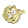 Alloy ABS Pearl Pendants PALLOY-F312-54G-2