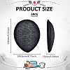 4Pcs Linen Teardrop Fascinator Hat Base for Millinery AJEW-FG0004-54B-2