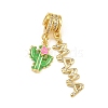 Mother's Day Brass Micro Pave Clear Cubic Zirconia Pendants CU-CBAD306-16G-02-1