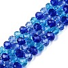 Transparent Glass Beads Strands GLAA-T023-09F-4