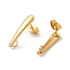 304 Stainless Steel Stud Earring Findings STAS-Z051-01G-2