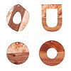 Resin & Wood Pendants RESI-CJ0001-42-1