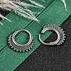 316 Surgical Stainless Steel Hoop Earrings EJEW-G416-33AS-3