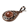 Synthetic Goldstone Pendants G-H065-02R-06-2