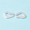 201 Stainless Steel Open Heart Charms STAS-L234-078S-5