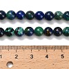 Natural Azurite Beads Strands G-Z110-C02-6mm-5