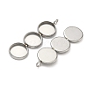 304 Stainless Steel Pendant Cabochon Settings STAS-K320-03B-P-2