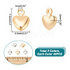 ARRICRAFT 80Pcs 2 Colors Brass Charms KK-AR0003-20-2