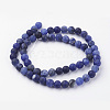 Natural Sodalite Bead Strands G-G735-58F-6mm-A-2