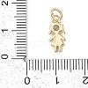 Rack Plating Brass Micro Pave Cubic Zirconia Pendant KK-H509-41G-02-3