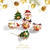 Christmas Santa Claus & Deer & Tree Paper Pendant Decorations PW-WGA525A-01-5