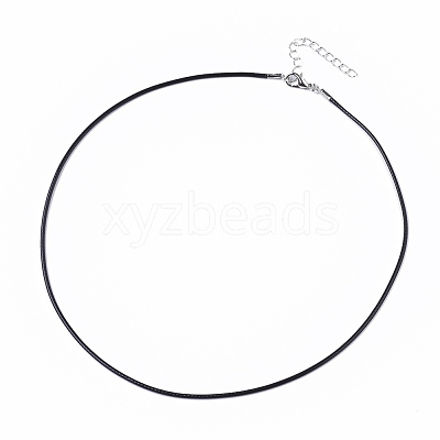 Waxed Cotton Cord Necklace Making MAK-S032-1.5mm-B01-1