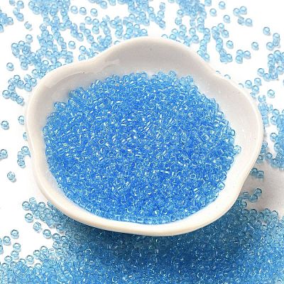 Transparent Colours Glass Round Seed Beads SEED-B001-06A-02-1