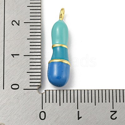 Brass Enamel Pendants X-KK-E093-03G-I-1