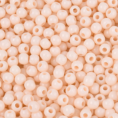 Opaque Acrylic Beads SACR-A007-01A-03-1